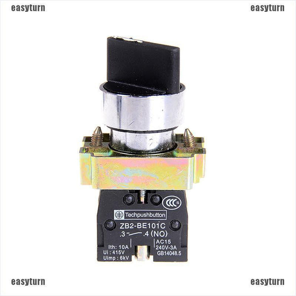 2NO Twist 3 Position Select Selector Button Switch