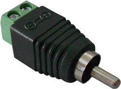 BNC Connector ﻿RCA Male Connector with Screw Terminal