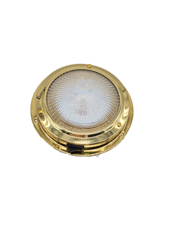 LED DOME LIGHT BRASS WHITE