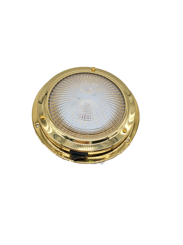 LED DOME LIGHT BRASS WHITE