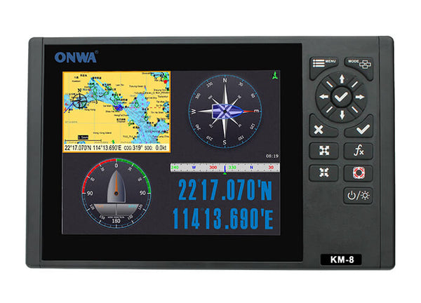 GPS Chart Plotter Multi Function Display 8-inch