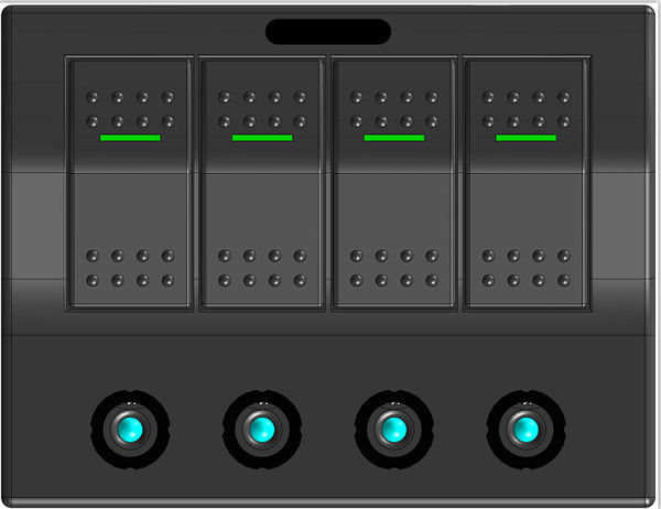 Rocker Switch Panel PCB+LED (Push Button)