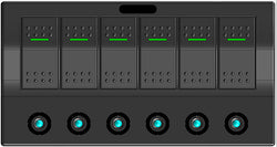 Rocker Switch Panel PCB+LED (Push Button)