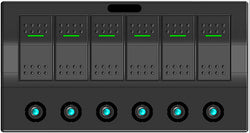 Rocker Switch Panel PCB+LED (Push Button)
