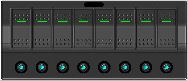 Rocker Switch Panel PCB+LED (Push Button)