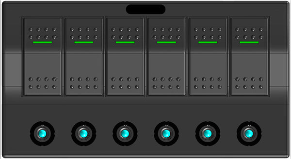 Rocker Switch Panel PCB+LED (Fuse Holder)